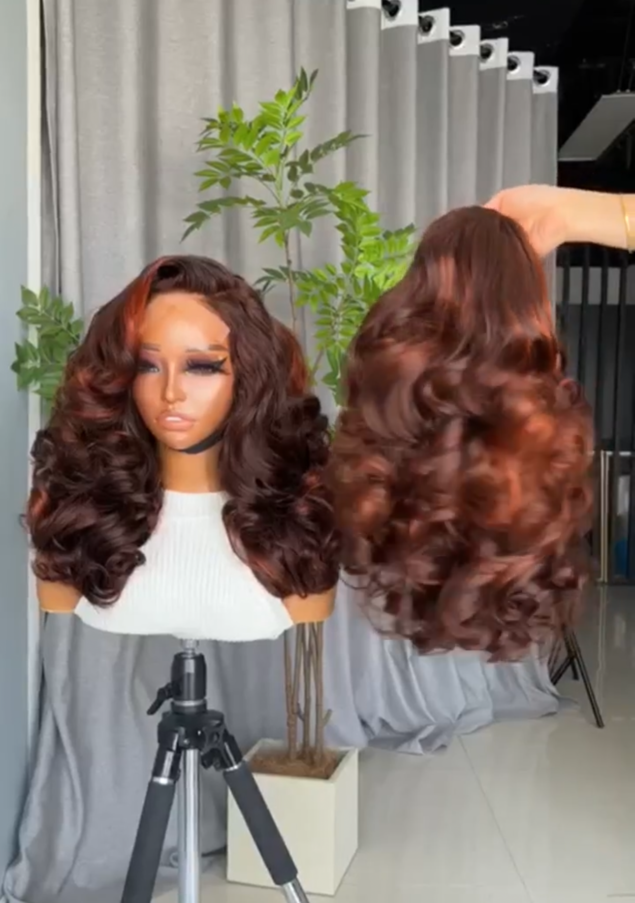 SDD Bouncy Waby Closure Wig 16 Inches – 100% Human Hair