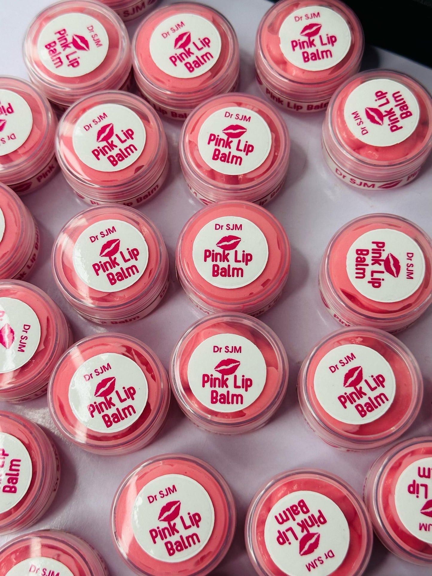 Pink lips balm