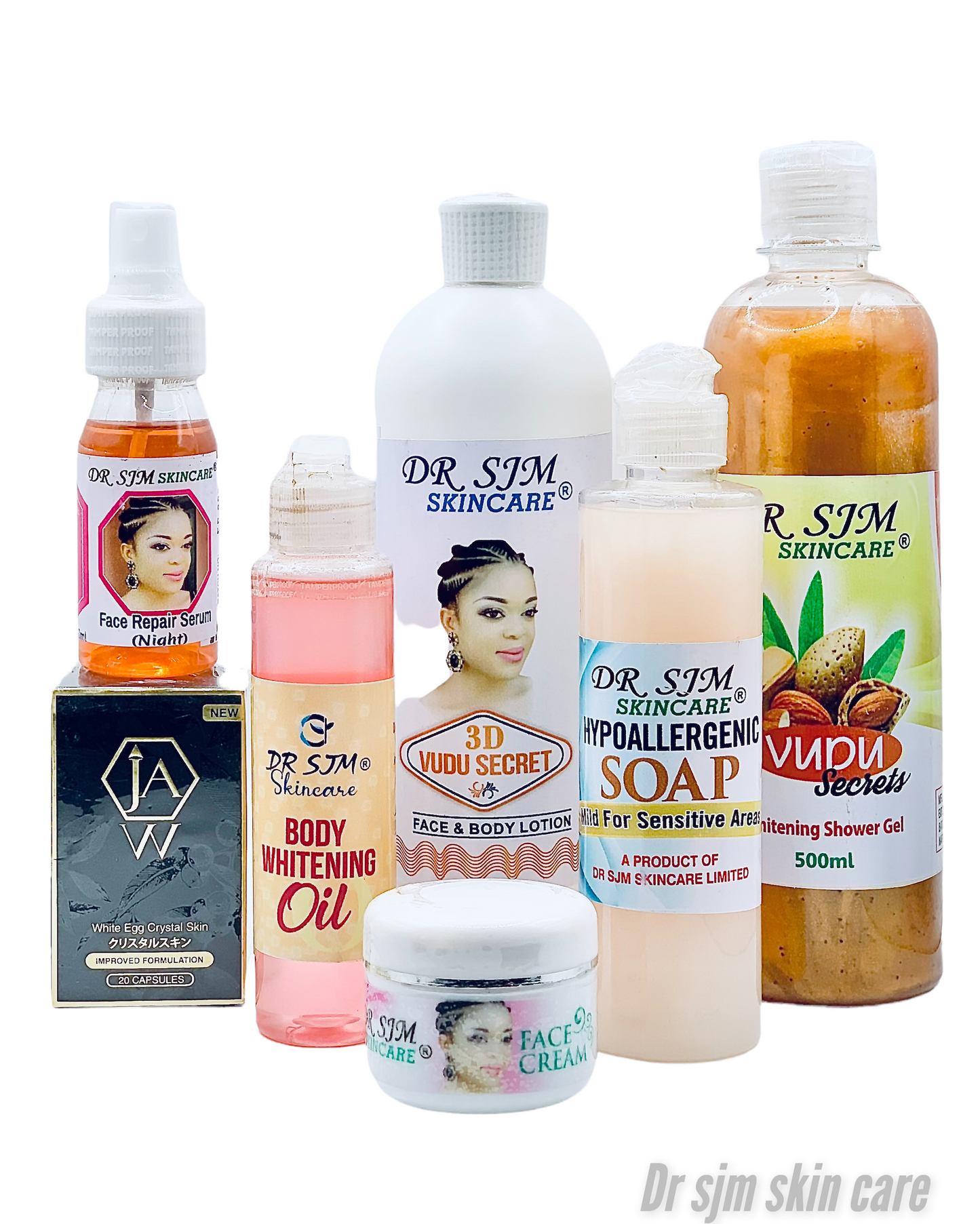 3D complete whitening body & face set pro max