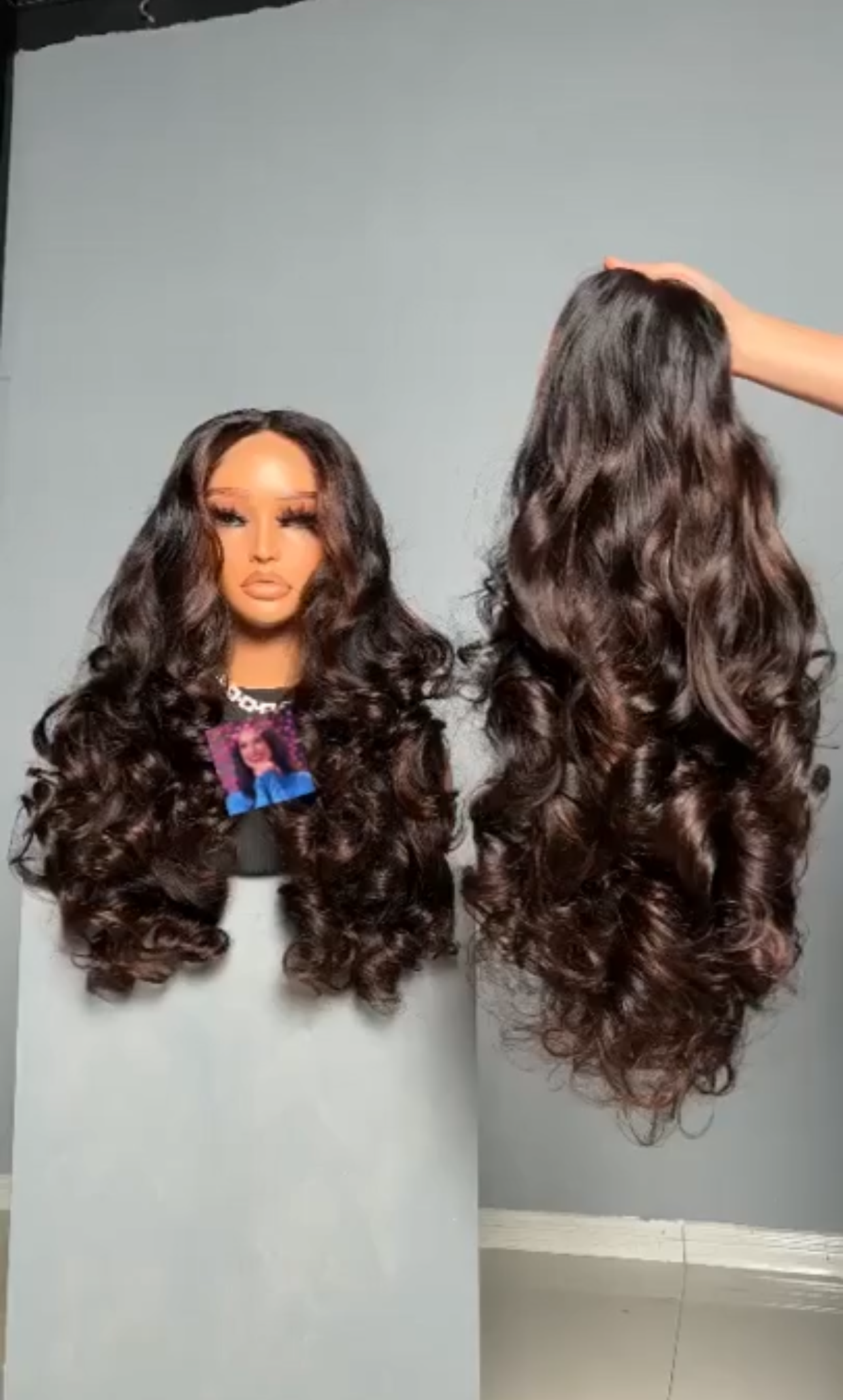 Bouncy Wavy Closure Wig