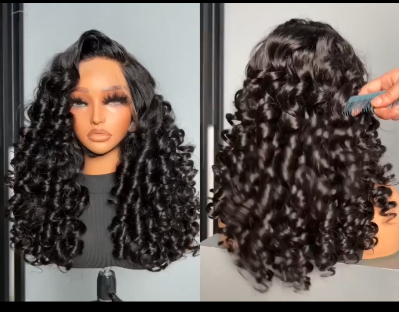 Loose wavy 13*4 frontal wig L-038
