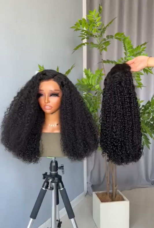 Human hair SDD pixie curly HD-008