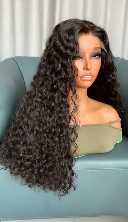 Human hair SDD water wave curly HD-001