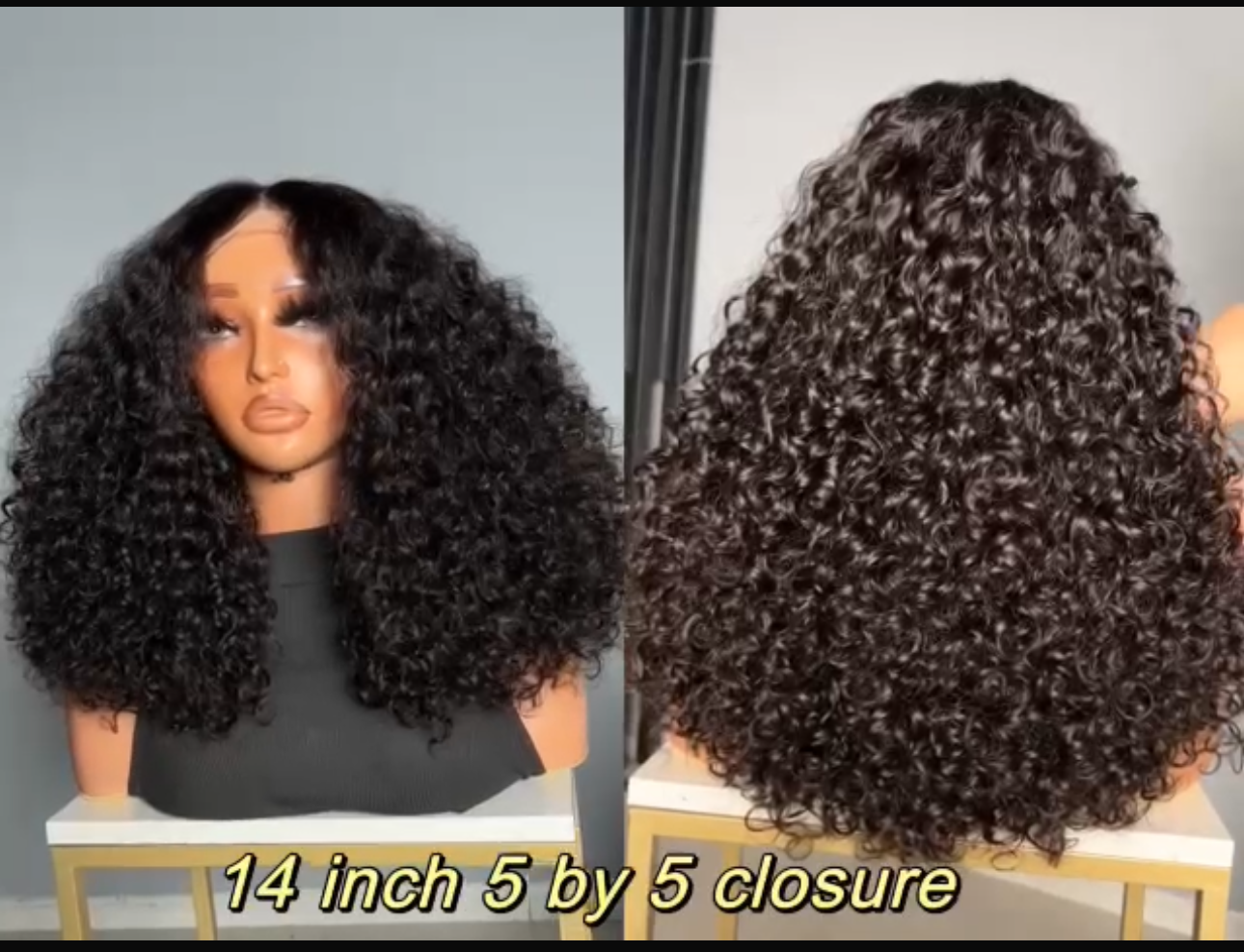 SDD Water Curly Human Hair Wig | 100% Human Hair, Glue-less, HD Lace
