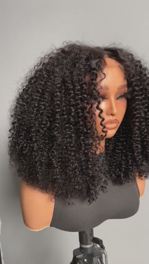 Natural Curly 5*5 closure wig DS-057