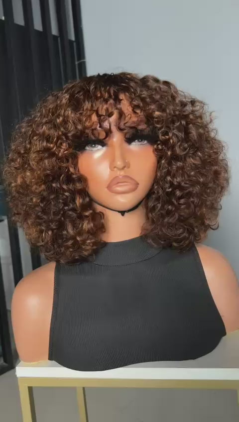 SDD Highlight Color Fringe Wig