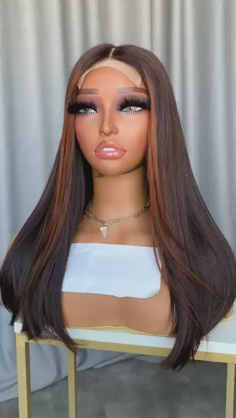 SDD Straight Wavy Closure Wig DS-034