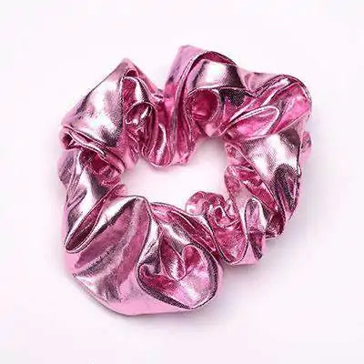 Bright Metallic Hair Scrunchies